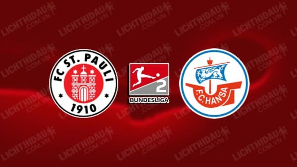 Trực tiếp St. Pauli vs Hansa Rostock, 23h30 ngày 26/4, vòng 31 Hạng 2 Đức