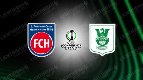 Trực tiếp Heidenheim vs Olimpija Ljubljana, 23h45 ngày 3/10, vòng 1 Cúp C3 châu Âu