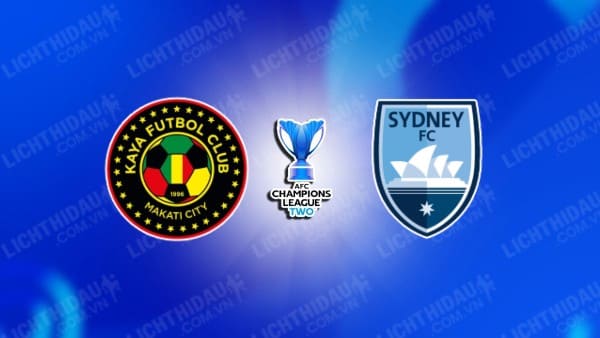 Trực tiếp Kaya vs Sydney, 17h00 ngày 3/10, bảng E Cúp C2 châu Á