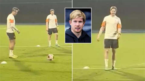 De Bruyne trở lại tập luyện sau 4 tháng, fan Man City lo lắng