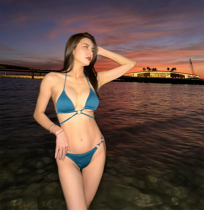 Em gái Công Vinh 'nóng bỏng' với bikini