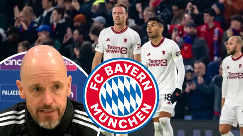 Ten Hag bị Bayern 'chạy làng' sau thất bại trước Crystal Palace