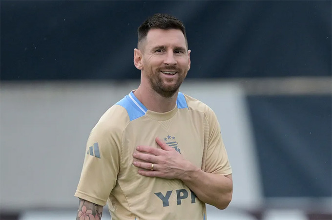 Messi thoải mái trước chung kết Copa America 2024