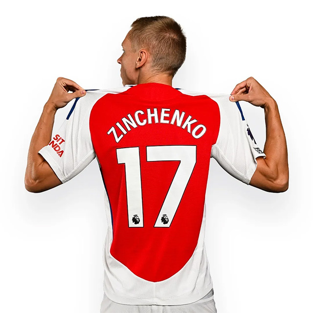 Zinchenko giải thích lý do bất ngờ đổi số áo Arsenal