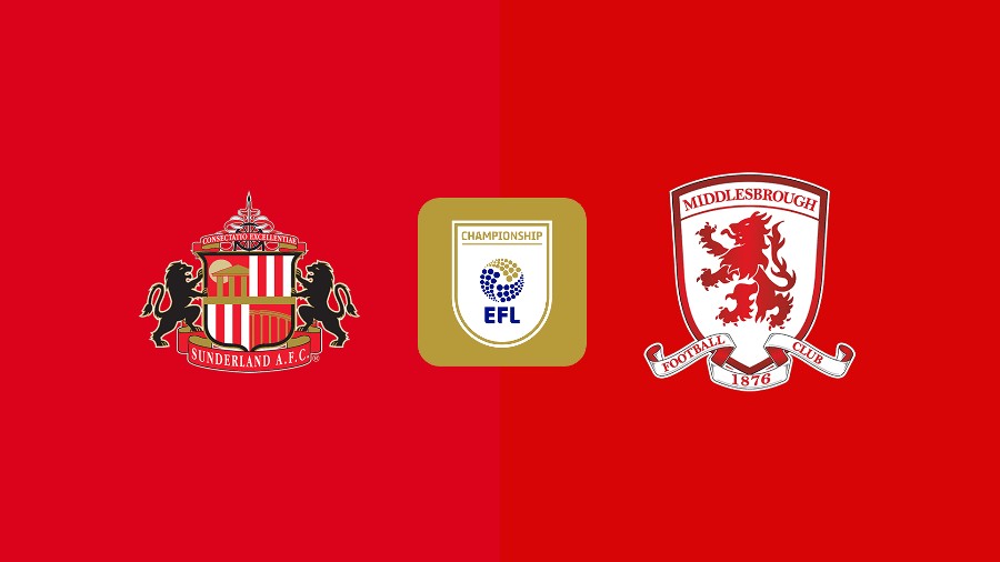 Trực tiếp Sunderland vs Middlesbrough, 18h30 ngày 21/9, vòng 6 Hạng nhất Anh