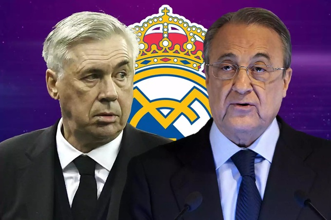 Cái nhíu mày của Perez khiến Ancelotti chột dạ