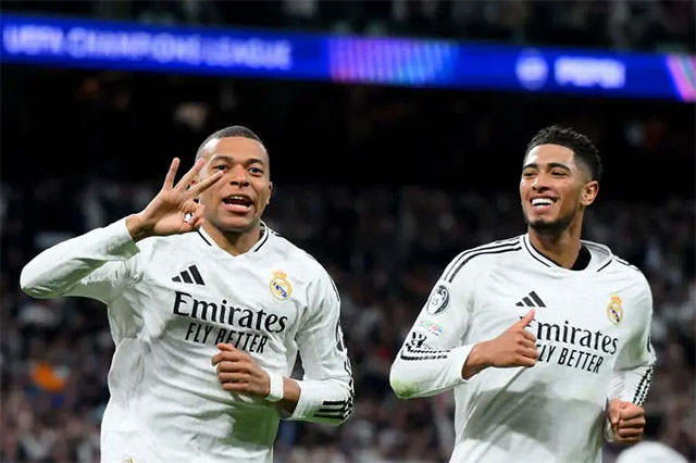 Jude Bellingham khen Mbappe hết lời sau chiến thắng đáng nhớ của Real
