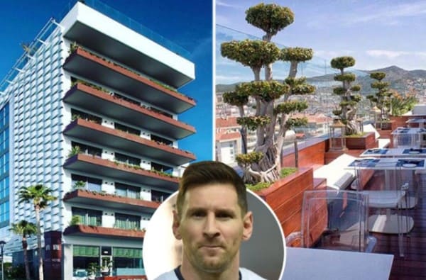 MESSI PHẢI PHÁ BỎ KHÁCH SẠN 4 SAO TẠI BARCELONA